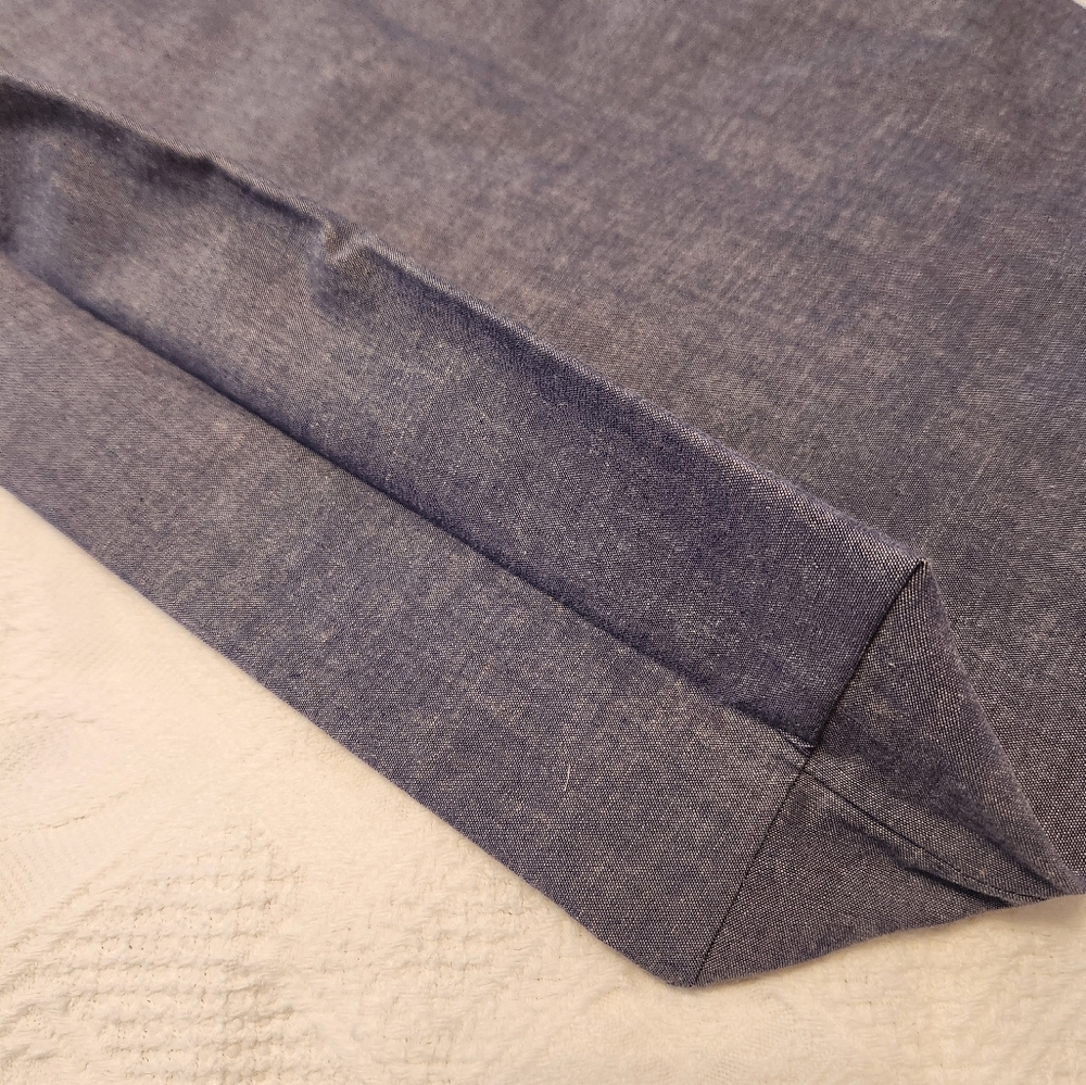 Handmade Blue Cotton Tote Bag - Picture 2 of 5